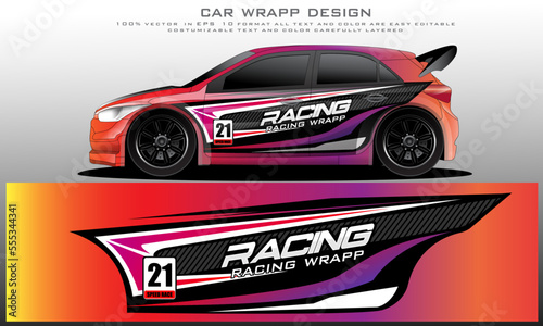car livery graphic vector. abstract grunge background design for vehicle vinyl wrap and car branding