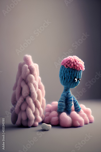 cute boy woolitze style1, Generative AI technology