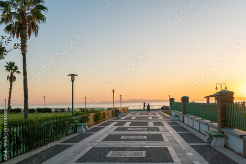A promenade in the seaside district of Athens