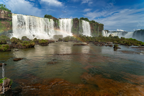 the largest system of waterfalls on Earth Iguazu view from a helicopter