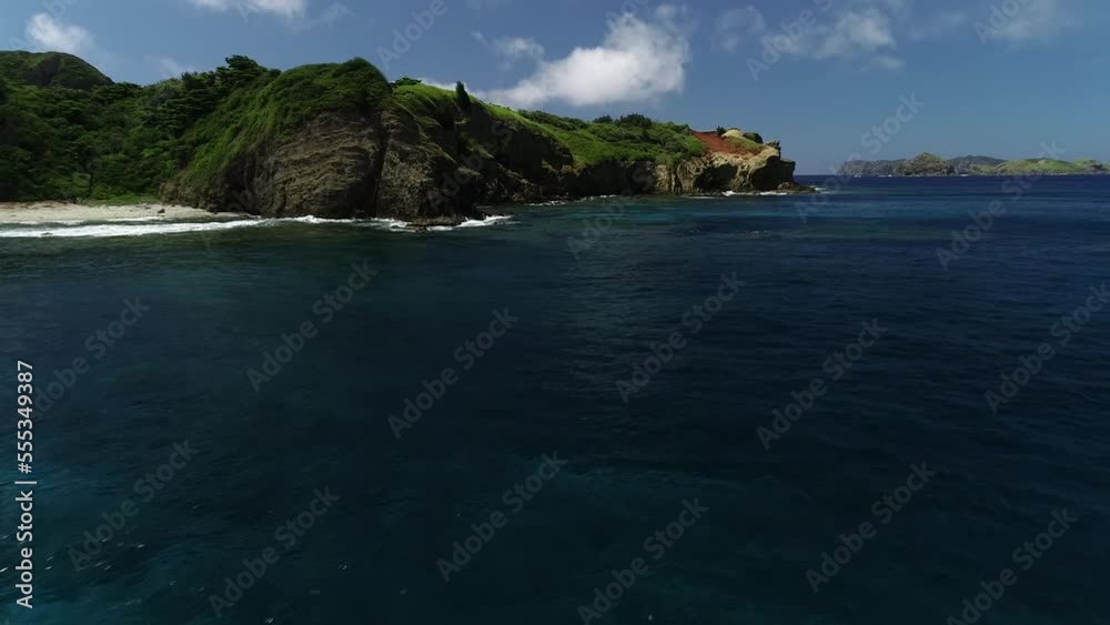 Aerial view of the Ogasawara Islands in Japan Aerial view of the Ogasawara Islands in Japan