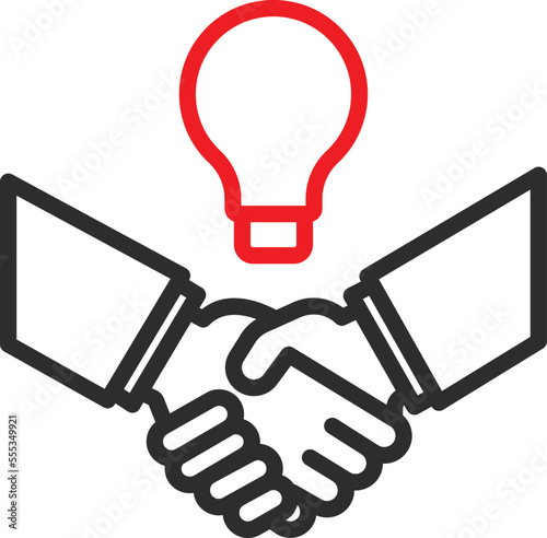 Принти на полотні Creative Partnership Vector Icon