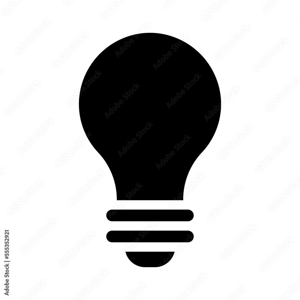 Idea Icon Glyph Style Idea Icon Glyph Style