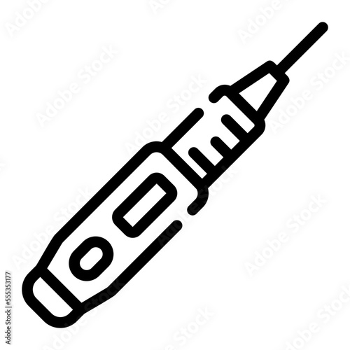 insulin glyph icon