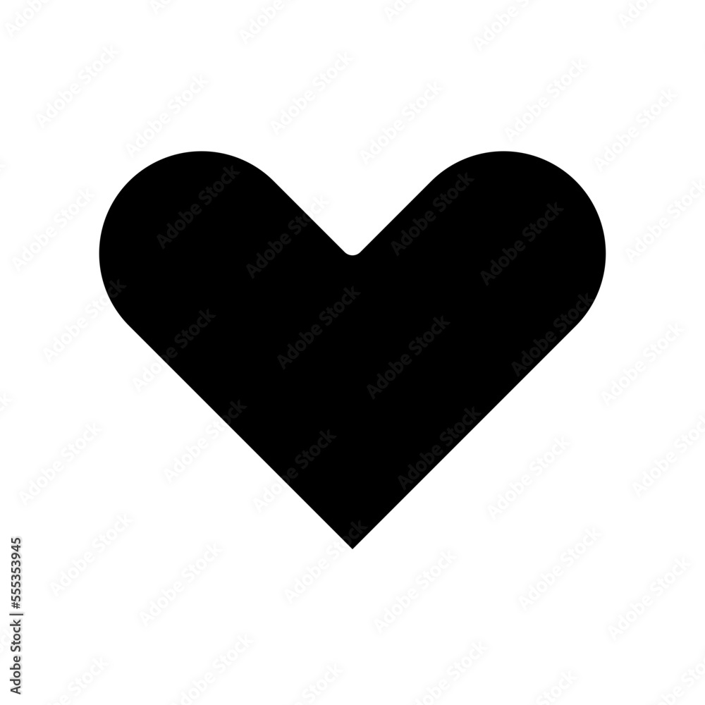 Love Icon Glyph Style