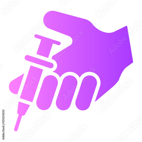 syringe gradient icon