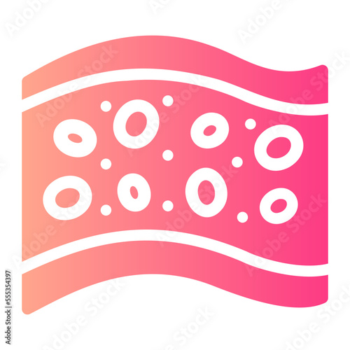 blood vessel gradient icon