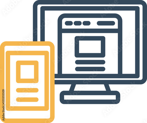 Website Responsive Vector Icon
