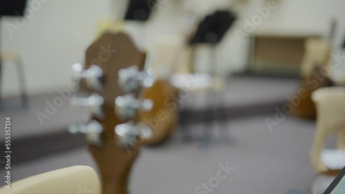 Guitar in a high school music class