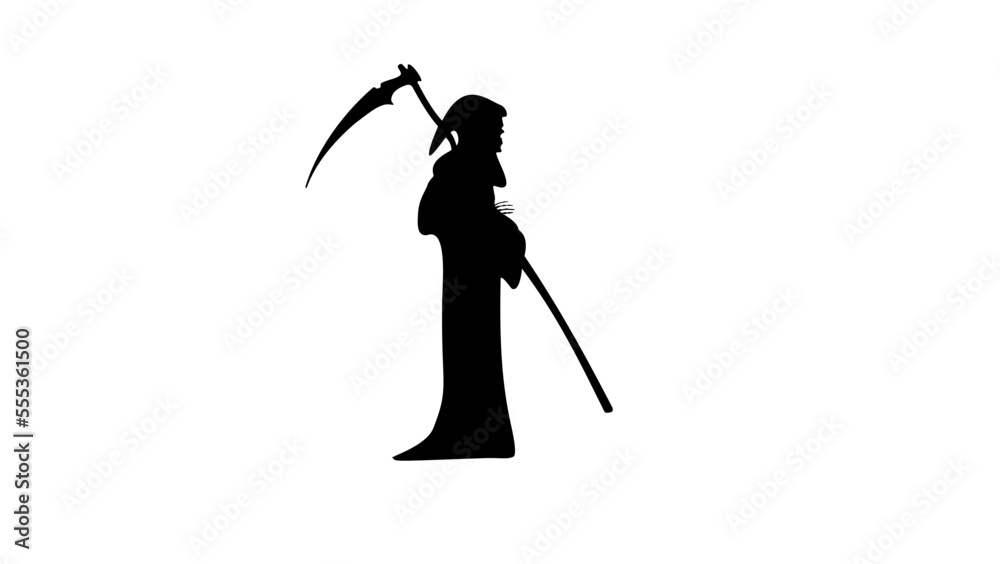 Fototapeta premium grim reaper holding a scythe