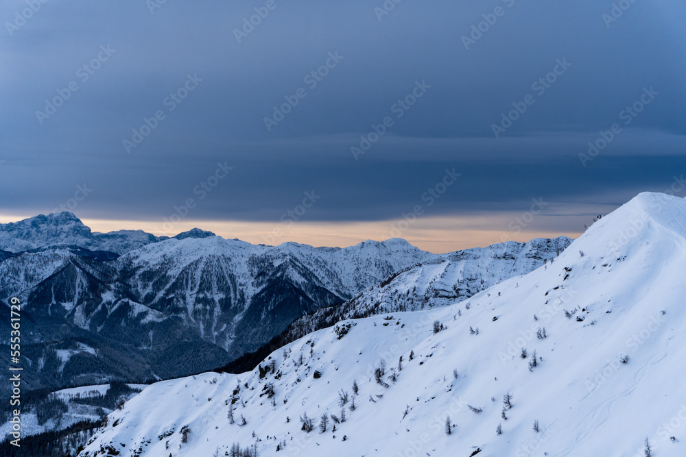 Naklejka premium snow covered mountains