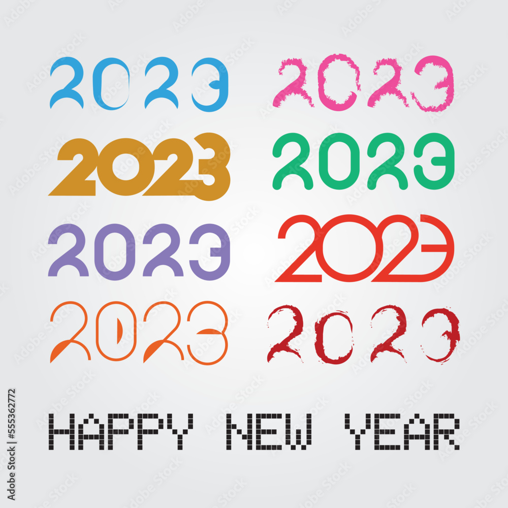 happy new year word 2023