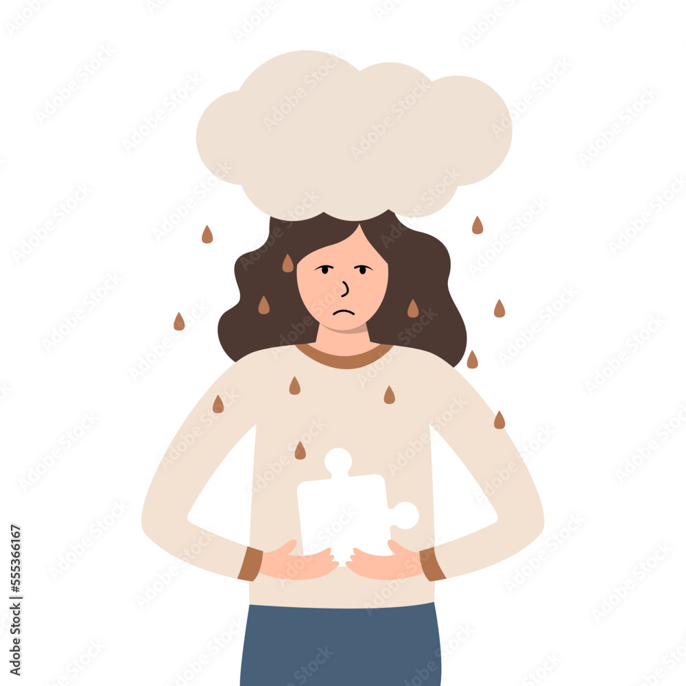 Female Character Depression, Stress. Something seems to be missing inside