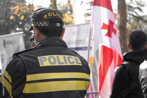 police officer at work, პოლიციელი, საქართველო, შსს
