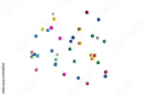 Colorful dots confetti, Colorful sparkle decoration cutout, Png file.