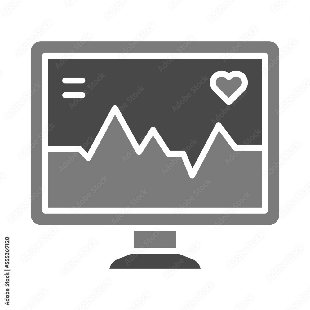 Heart Monitoring Icon Heart Monitoring Icon