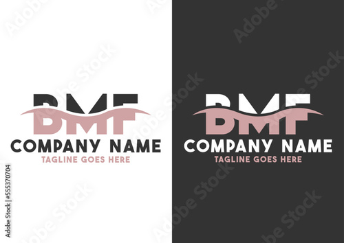 Letter BMF logo design template, BMF logo photo