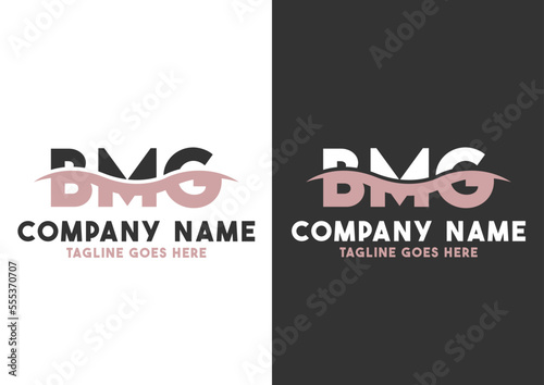 Letter BMG logo design template, BMG logo photo