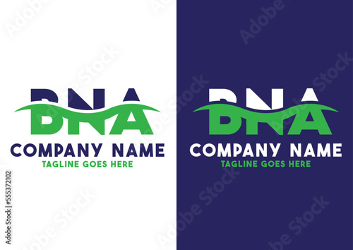Letter BNA logo design template, BNA logo photo