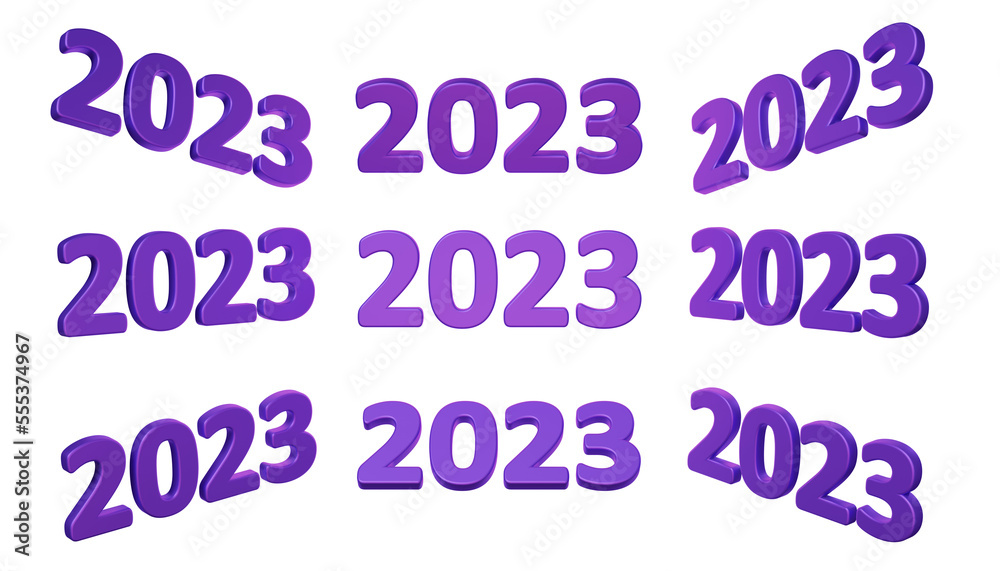 3d text year 2023