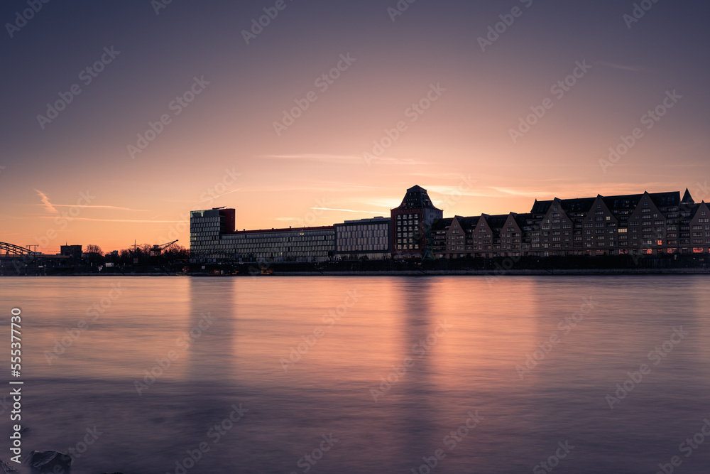 Cologne Rhine Sunset