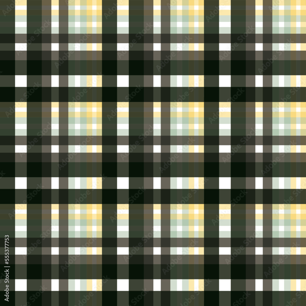 tartan pattern design textile is woven in a simple twill, two over—two under the warp, advancing one thread at each pass.