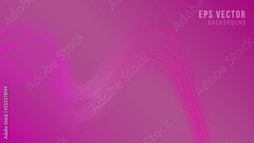 Abstract wavy lines, pink background with lines and layers. Profile header, site header. Vector design, illustration
