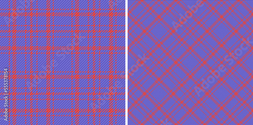 Textile plaid tartan. Check texture background. Vector seamless fabric pattern.