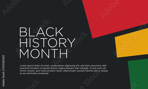 Black History Month Background Design. Vector Illustration.