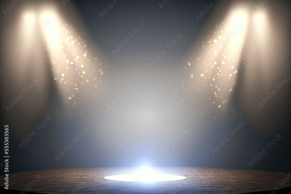 Obraz premium spotlight on stage with spotlight,spotlight,spotlight on stage