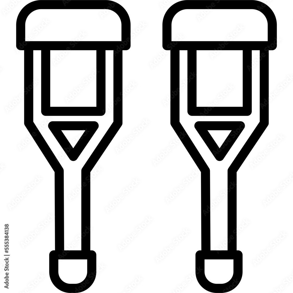 Crutch Icon Crutch Icon