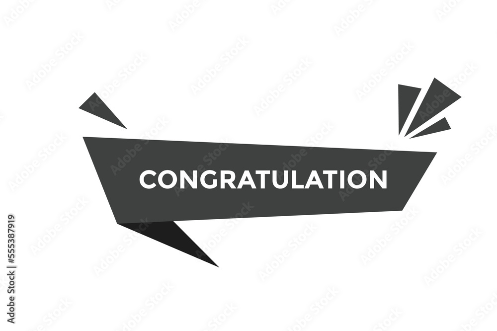 Congratulations button web banner templates. Vector Illustration
Congratulations button web banner templates. Vector Illustration