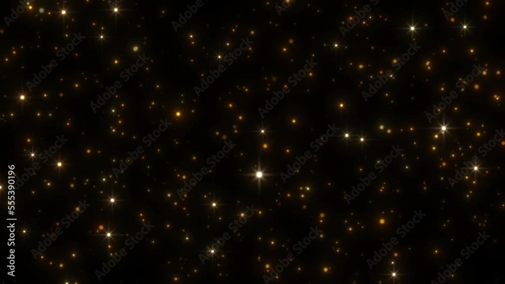 beautiful night glitter stars seamless background loop
