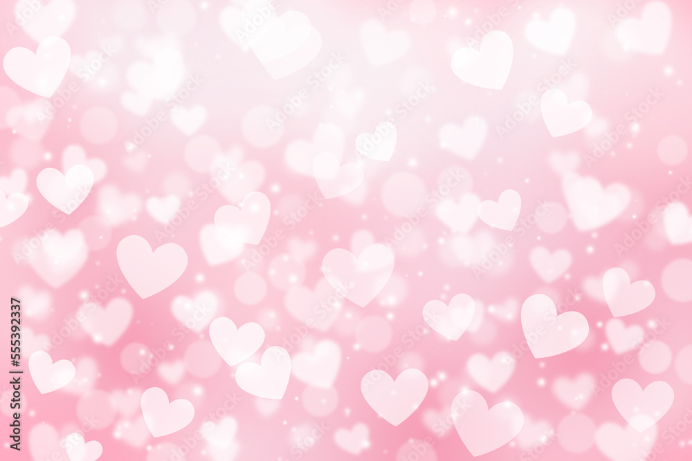 pink heart bokeh background illustration pink heart bokeh background illustration