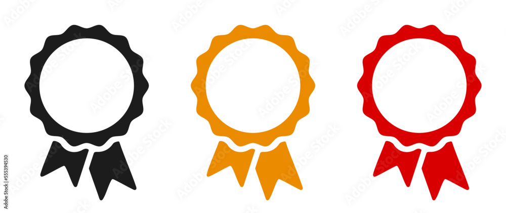 Award medal icon set, top quality sign – stock vector