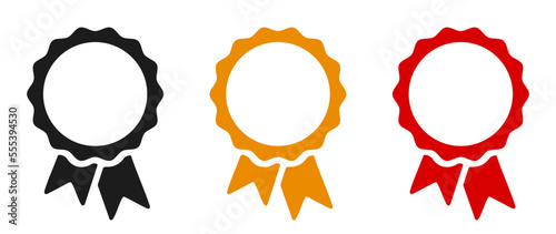 Award medal icon set, top quality sign – stock vector