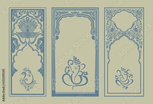 Wallpaper Mural Ganesha, Aum, Hindu wedding card, Diwali, India	 Torontodigital.ca