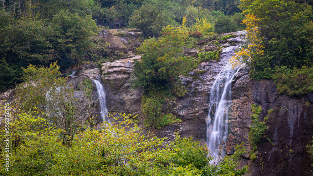 Ciseli waterfall in Ordu city,Turkey... It is one of the places tourists visit..