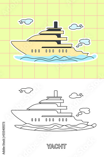 colouring page of all kind transportation