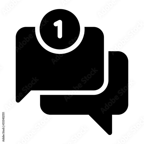 conversation glyph icon