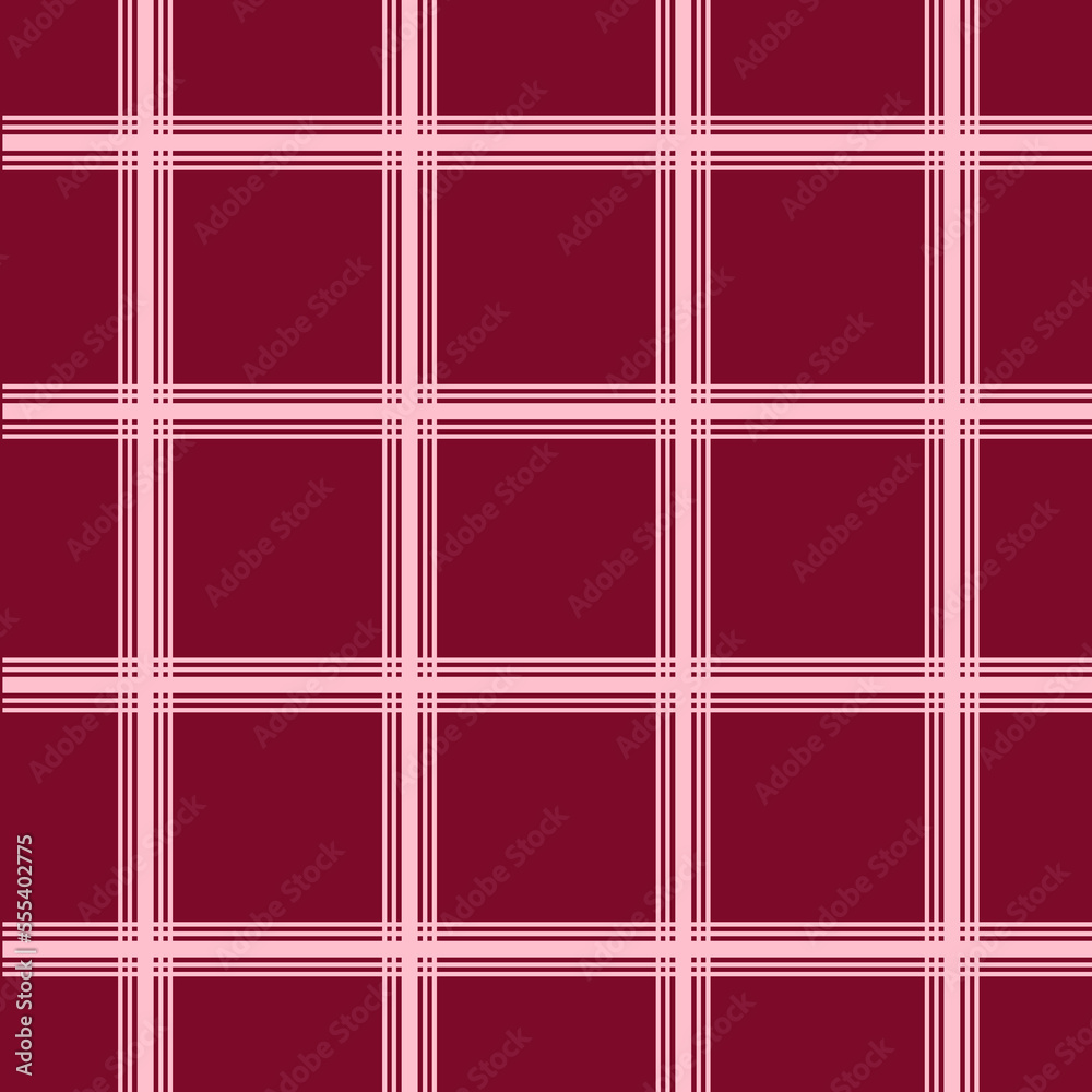 Abstract geometric background with line. Vintage wallpaper or bed linen print. Viva magenta geometrical backdrop. Website banner concept. Tablecloth, fabric, textile print.