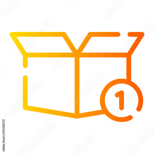 unboxing gradient icon