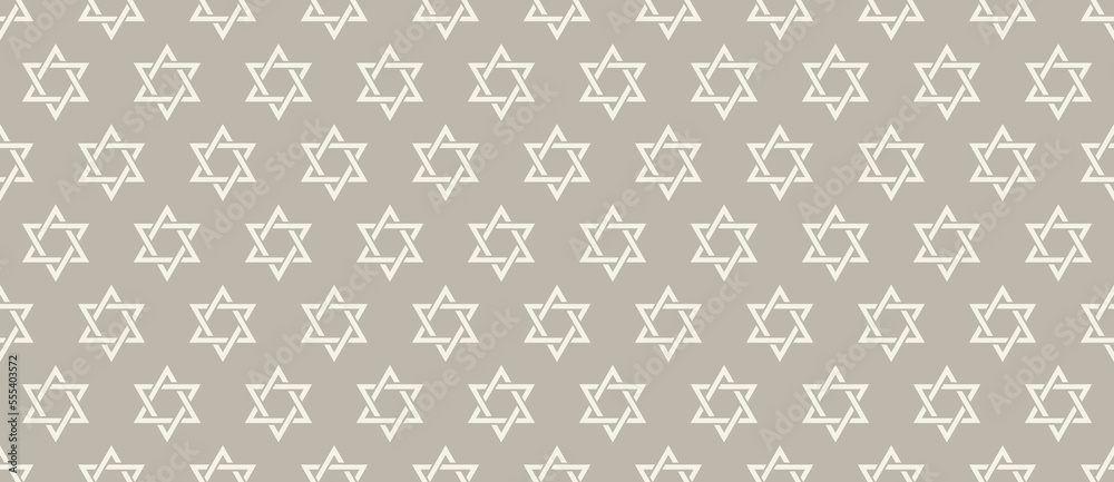 Seamless pattern with Jewish star of David of interlaced triangles vector illustration Seamless pattern with Jewish star of David of interlaced triangles vector illustration