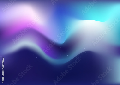 Holographic Aurora Northen Light Background