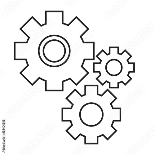 Car, cogwheel, gearshift icon
