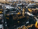 Bombed Out Church in Liverpool, England by Drone