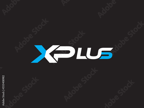 x pluse Unique logo vector photo