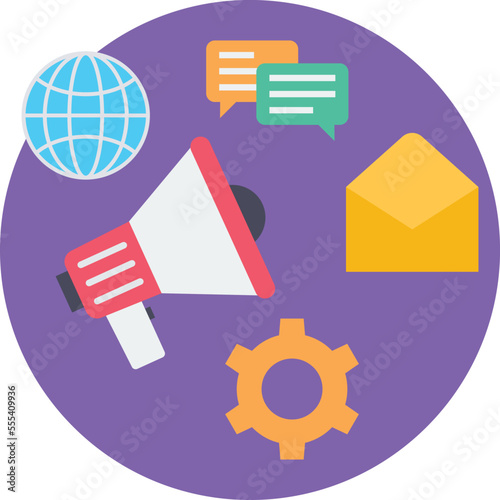 Social Media Marketing Vector Icon
