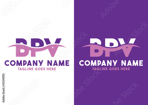 Letter BPV logo design template, BPV logo photo