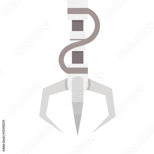 robotic claw machine icon vector